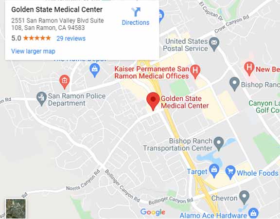 Directions From Your Location to Golden State Medical Center in San Ramon, CA